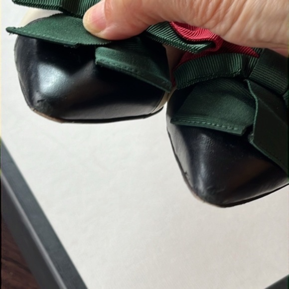 Gucci Sylvie web bow leather mules heels - Picture 3 of 9